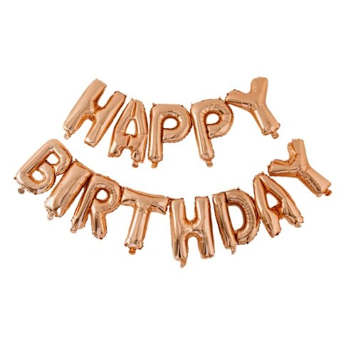 Happy Birthday Foil Balloon Banner 1