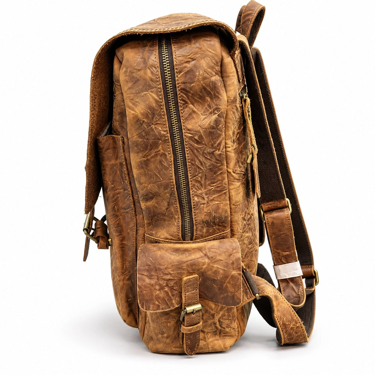 Premium Vintage Pure Leather Backpack 7