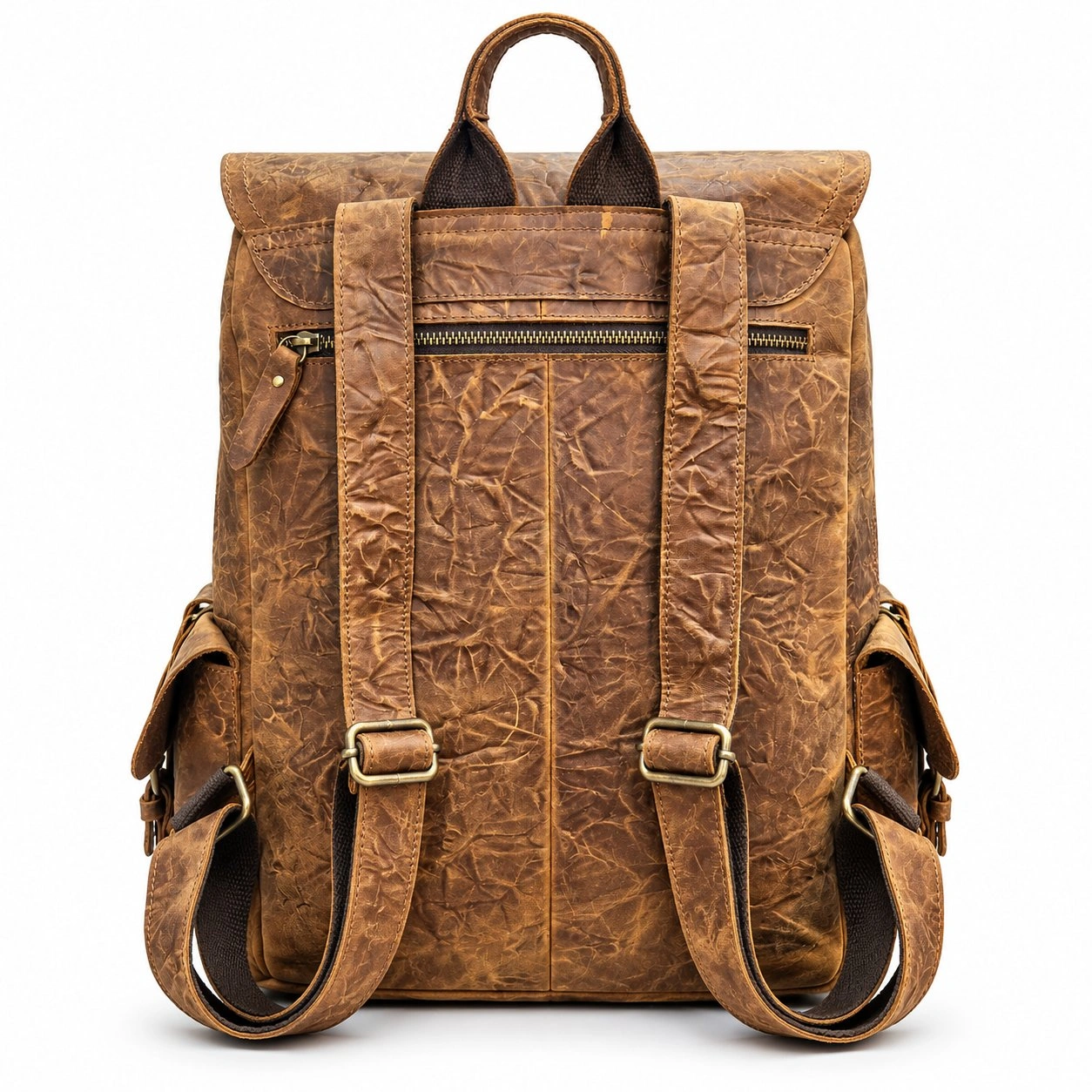 Premium Vintage Pure Leather Backpack 8