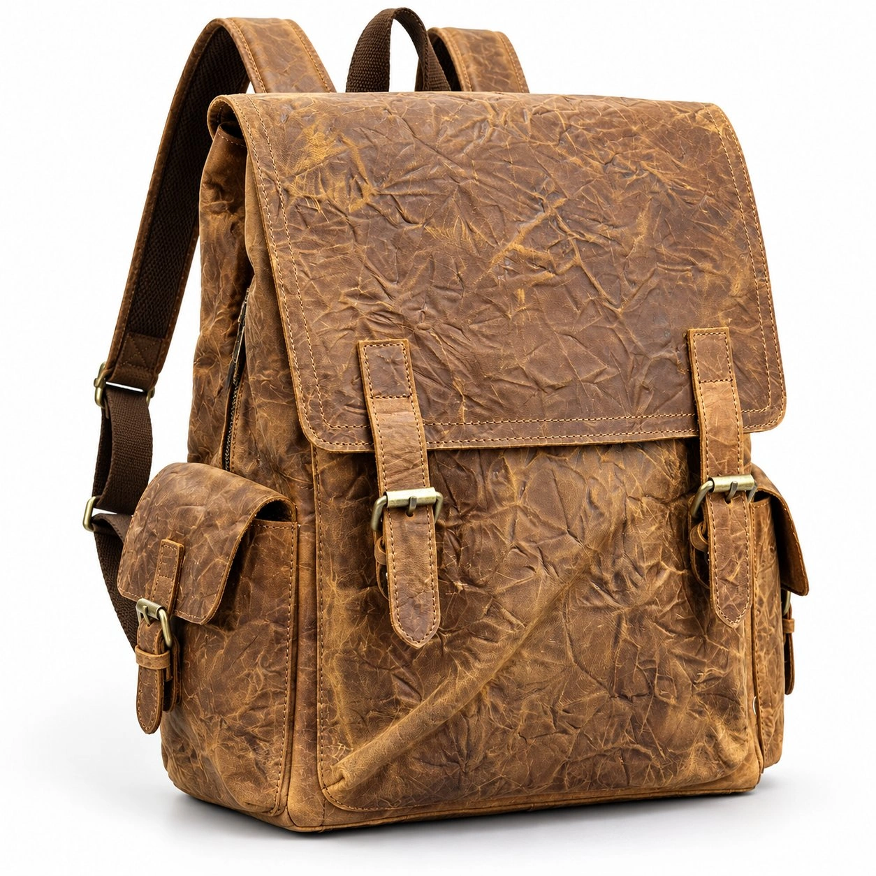 Premium Vintage Pure Leather Backpack 6